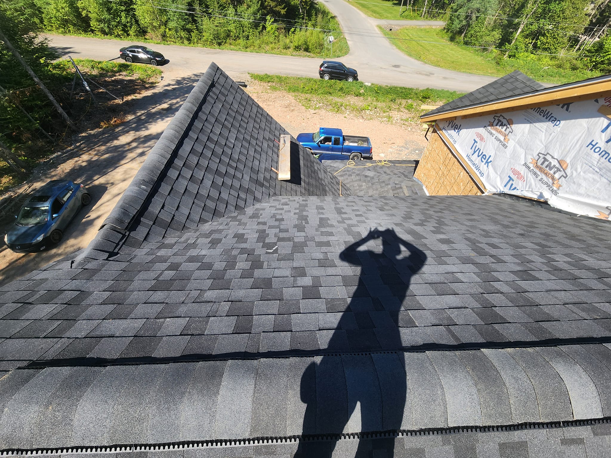 Completed roofing project